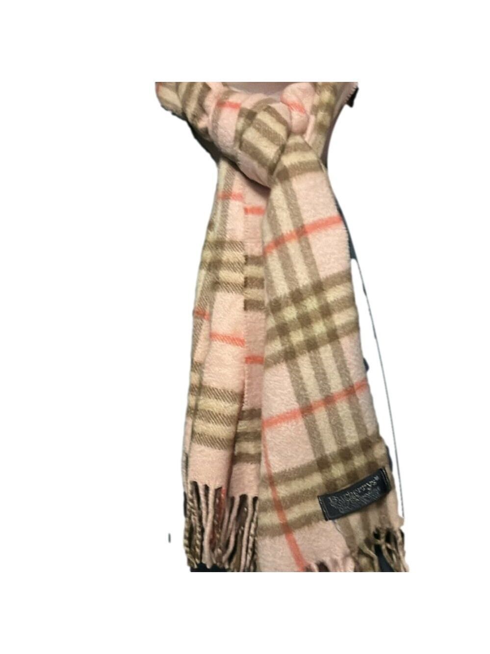 Pink BURBERRY Cashmere SCARF